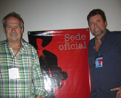 Alex Butler and Fraser Heston at the Festival Internacional de Cine Documental for SEARCH FOR MICHAEL ROCKEFELLER