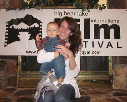 Heather and her co-producer at the Big Bear Film Festival for THE SEARCH FOR MICHAEL ROCKEFELLER