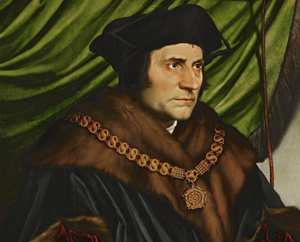 Oil painting of Sir Thomas More by Hans Holbein