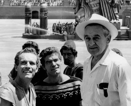 Charlton Heston, Stephen Boyd with director, William Wyler
