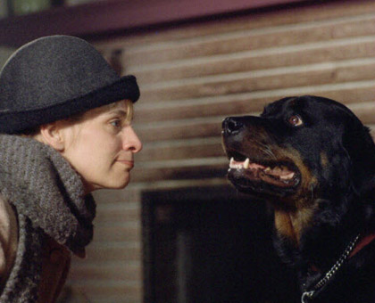 Amanda Plummer with “Raider”